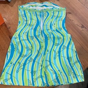 Vintage Lilly Pulitzer Strapless Dress Size 10
